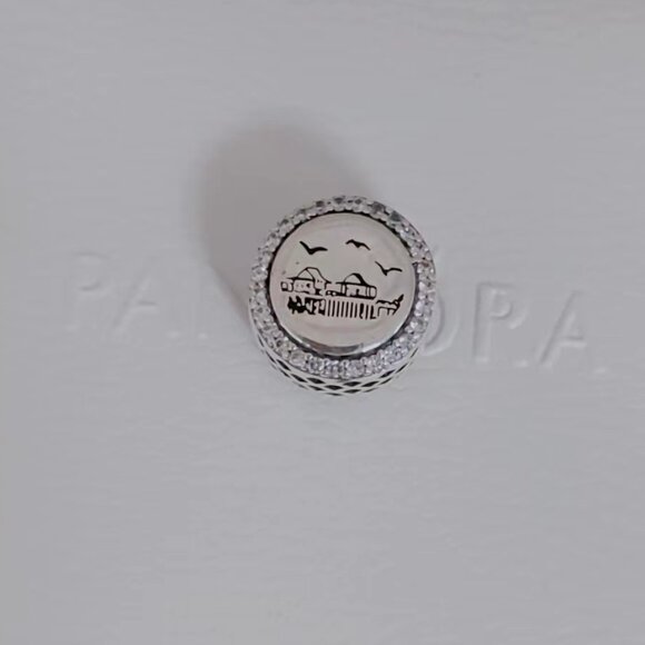 Pandora Naples Florida Travel Vacation Exclusive Bead Charm S925 Silver with box - Picture 7 of 7
